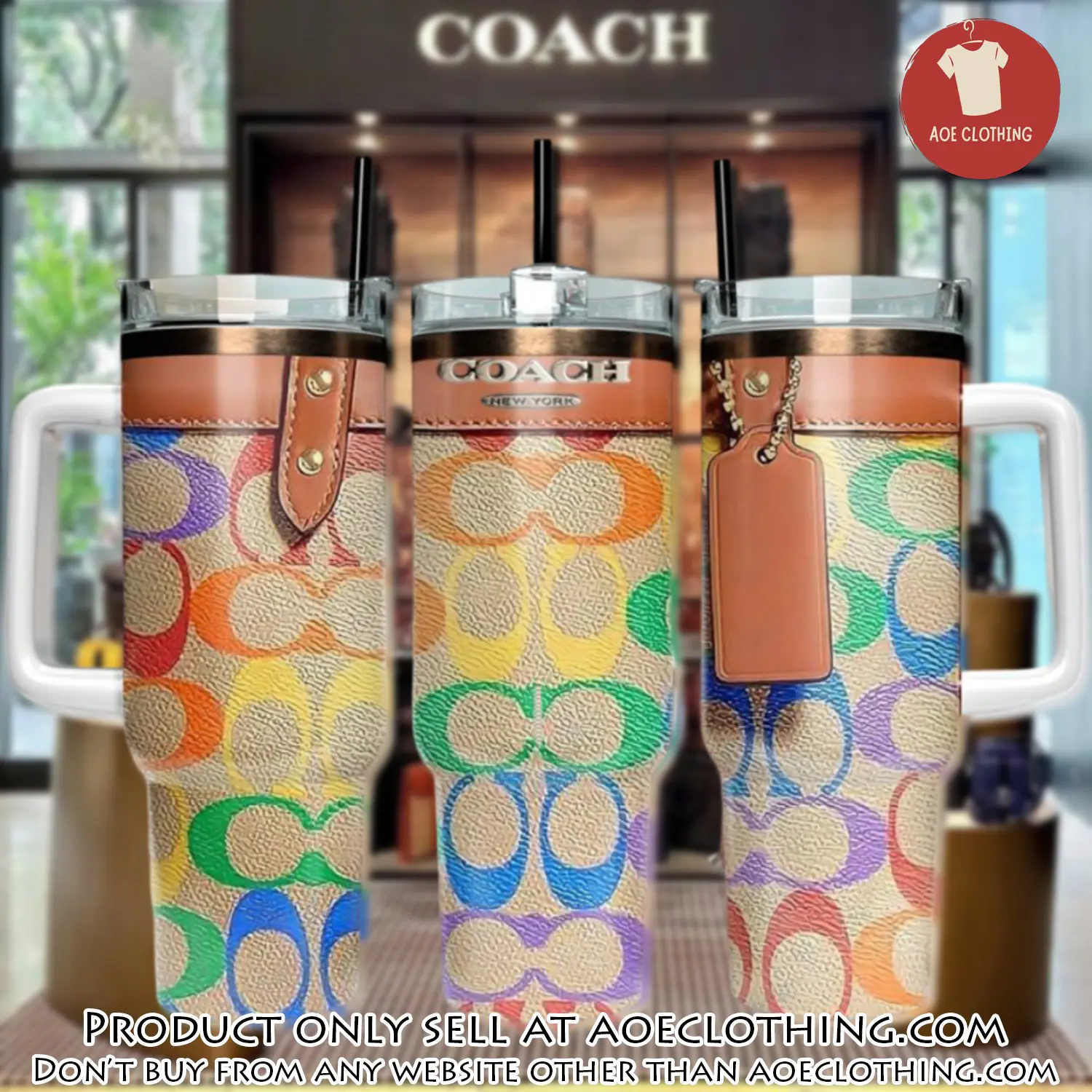 Coach logo 40oz stanley tumbler coach stanley tumbler ktb1074 aoe2418795